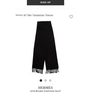 Hermès cashmere scarf